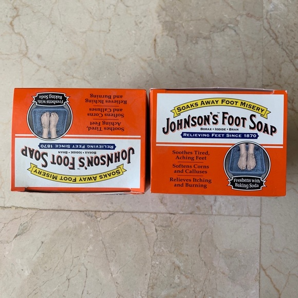 Johnson's FOOT SOAP 2 Boxes of 8 Packets Johnsons Foot Soak Value Size 8oz each - Picture 3 of 3